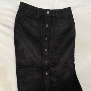 Gap Black Corduroy Skirt | Size: 6 Tall